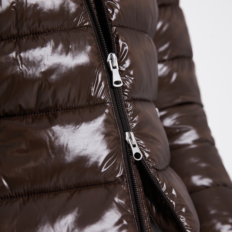 Short puffer jacket "Nikki" Brown